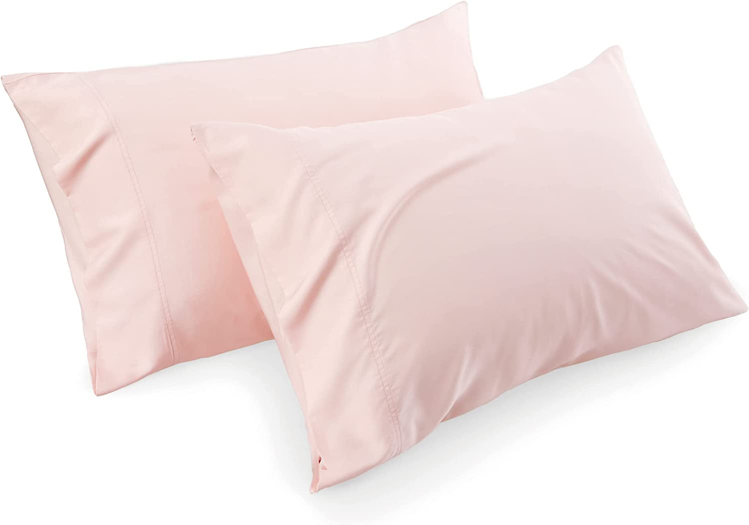 Cozy Comfort Cooling Pillow Cases Standard Size - Rayon Derived from Bamboo, Pink Chill Pillowcase 2, Soft & Breathable Pillow Covers with Envelope Closure, Gift for Hot Sleepers in Summer, 20x26