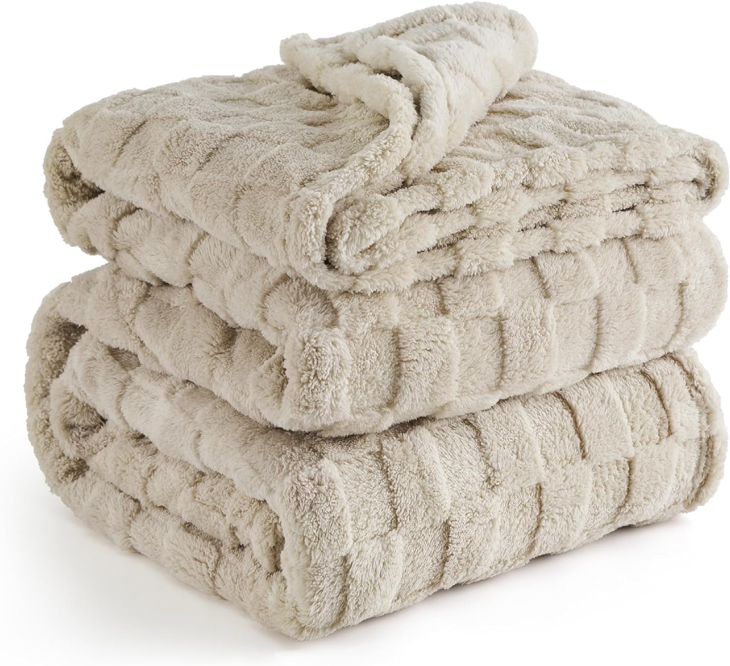 Cozy Comfort Brown Fleece Blanket for Couch - Super Soft Cozy King Blankets for Women,Girls, 108x90 Inches