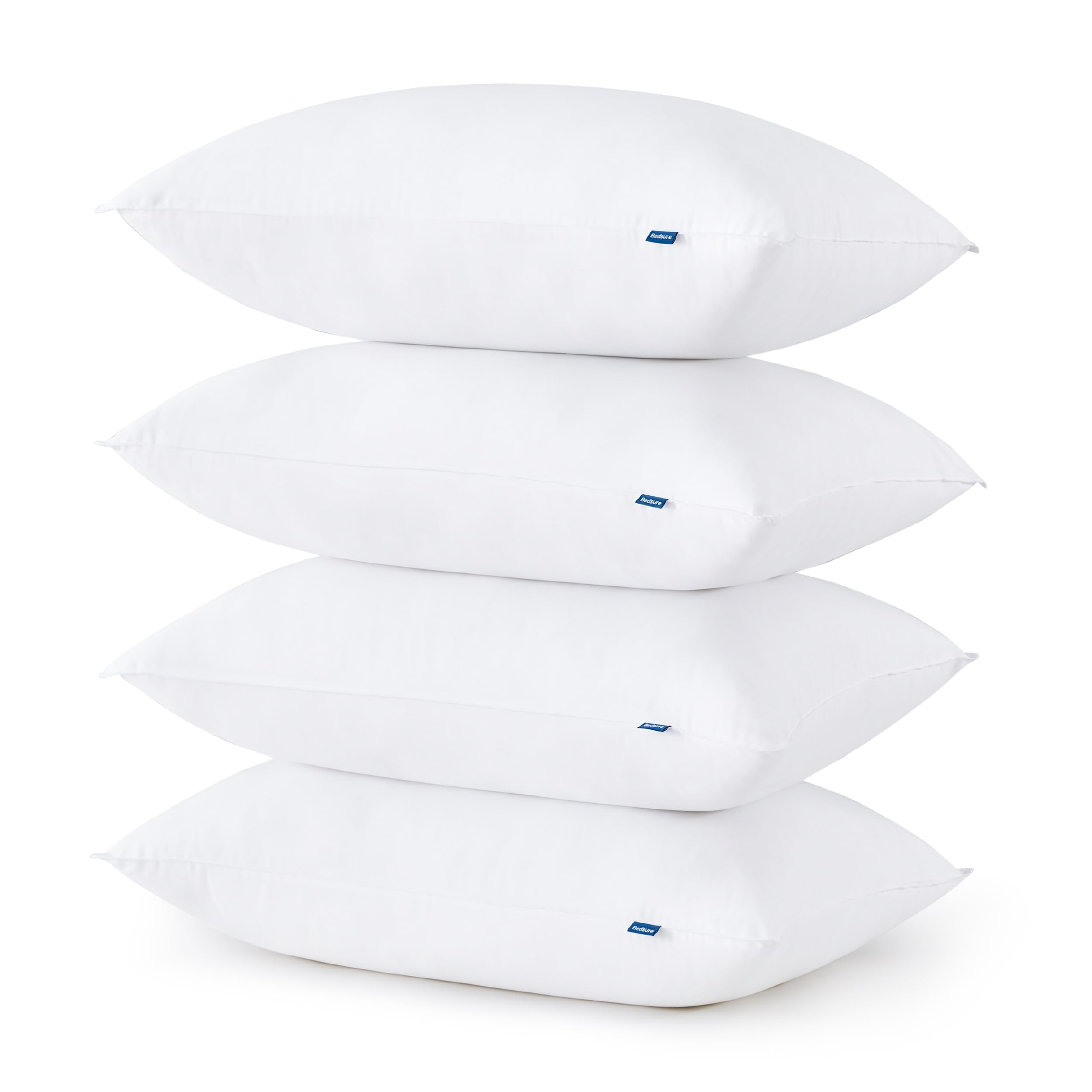 Bedsure Medium Firm Pillows Queen Size Set of 4 Queen Bed Pillows for Sleeping Hotel Quality Queen Pillows 4 Pack Supportive Down Alternative Pillow for Side and Back Sleeper