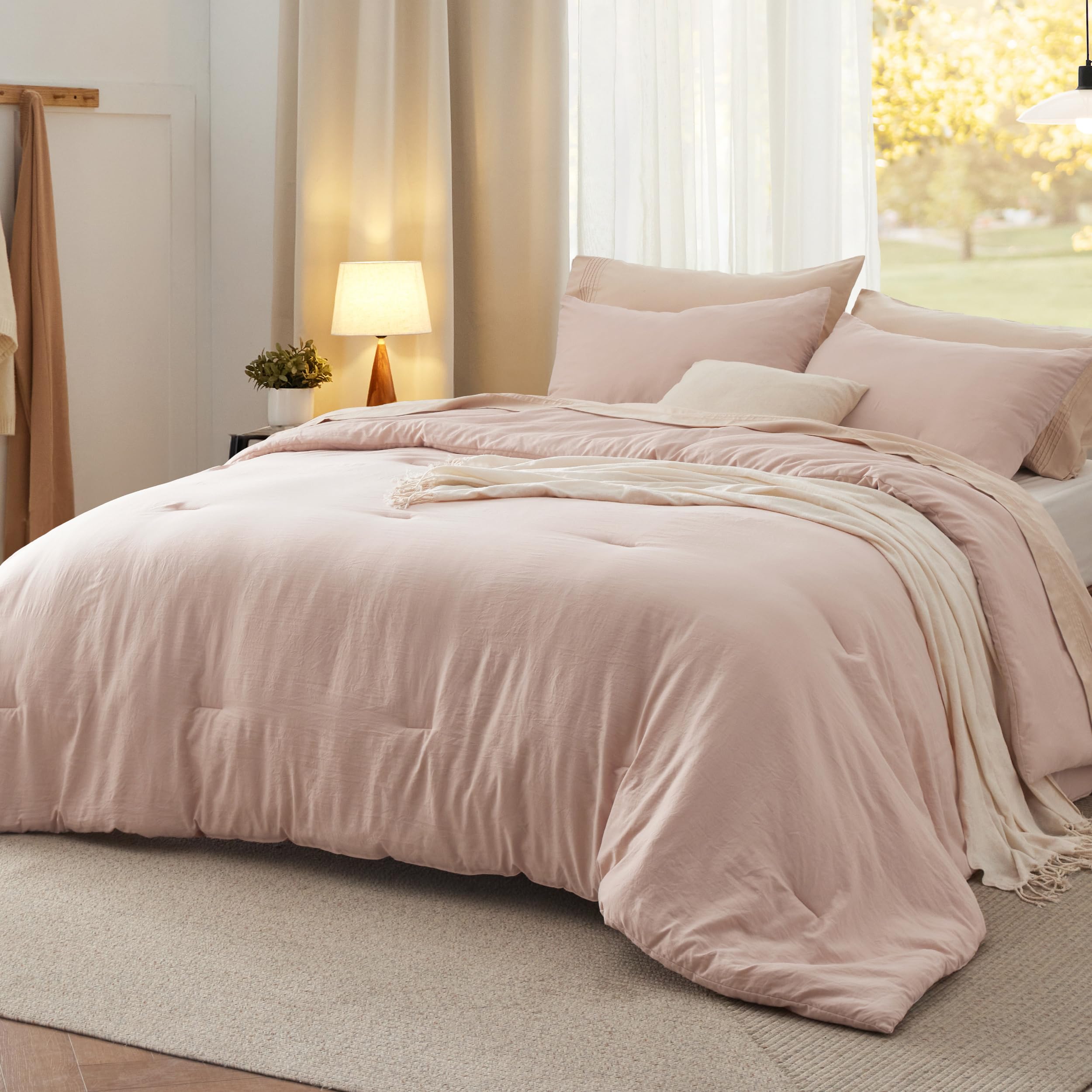 Cozy Comfort 2 Pieces Comforter Bedding Set For All Seasons 1 Lightweight Prewashed Comforter And 1 Pillowcasestwinrose Dust