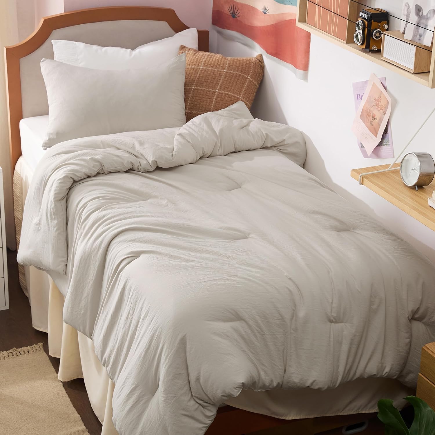 U by Bedsure 2 Pieces Comforter Bedding Set For All Seasons 1 Lightweight Prewashed Comforter And 1 Pillowcasestwinbronze Green