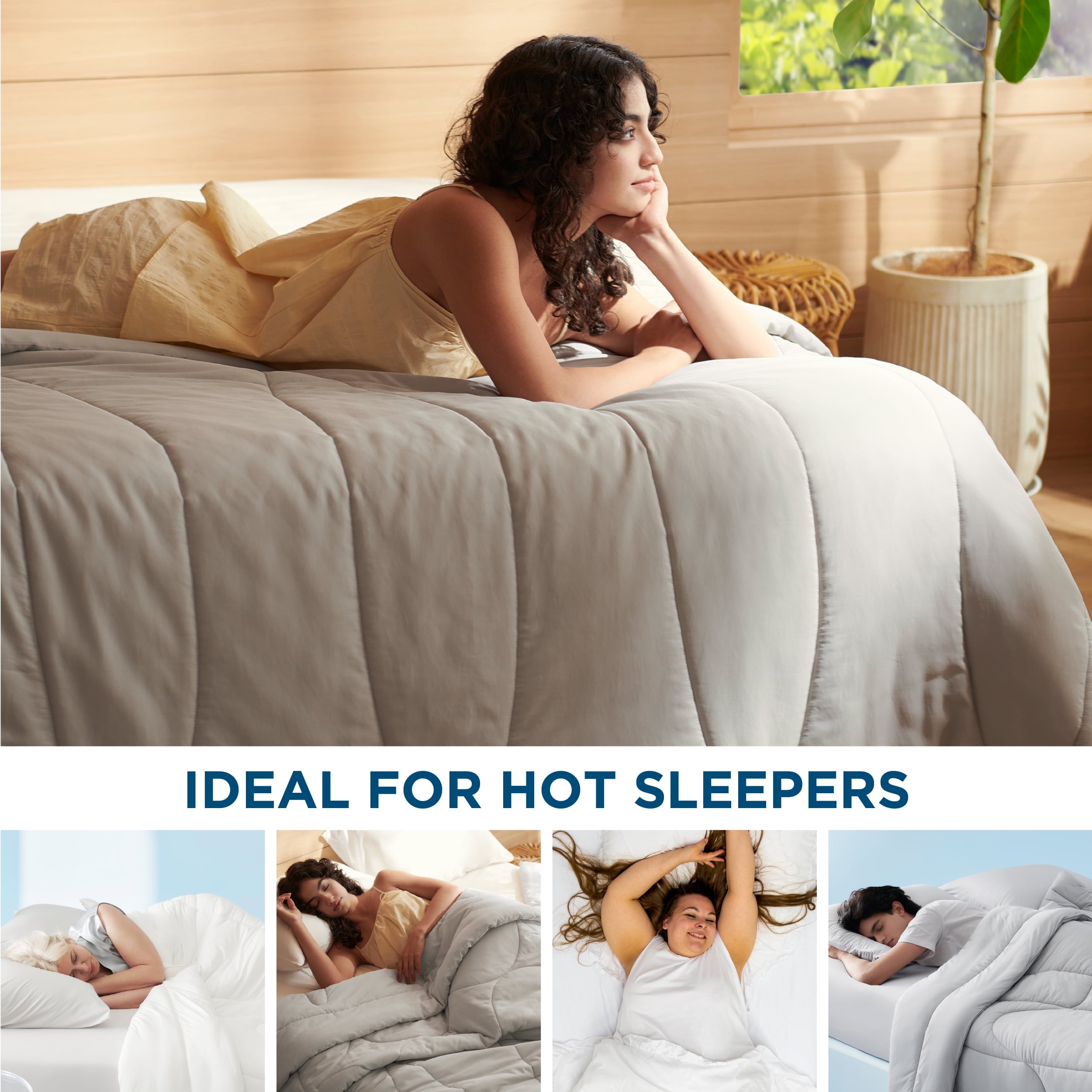 Cozy Comfort Comforter Duvet Insert King - Summer Down Alternative Bedding Comforter with Corner Tabs, 90x102 inches, White