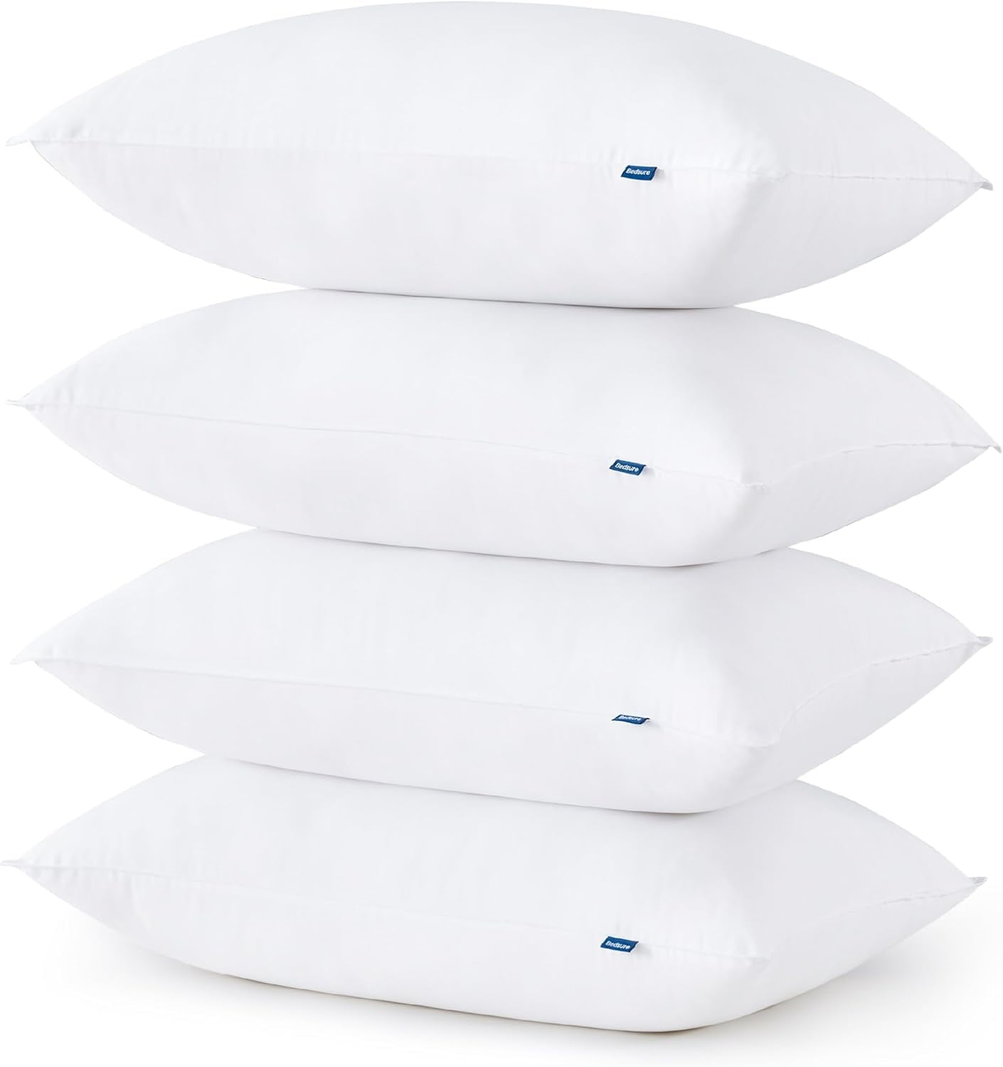 Cozy Comfort Firm Pillows Set of 4, Firm Queen Bed Pillows for Sleeping Hotel Quality, Pillows 4 Pack Supportive, Down Alternative Pillow for Side and Back Sleeper