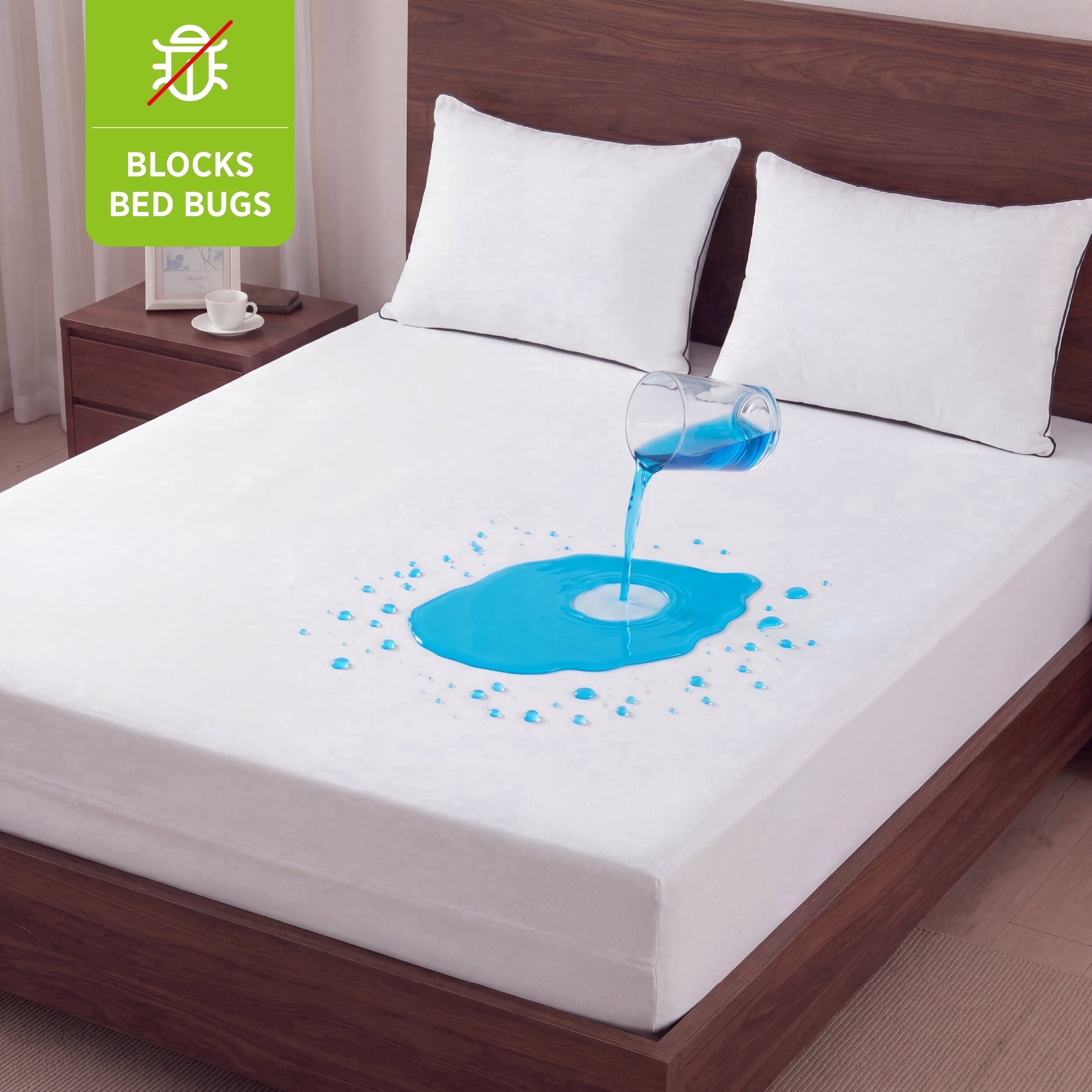 U by Bedsure Bed Bug Proof Mattress Cover Queen Size, Waterproof Mattress Protector 100% Waterproof for Bed, Zippered Mattress Encasement Six-Sided 12 inches Deep New
