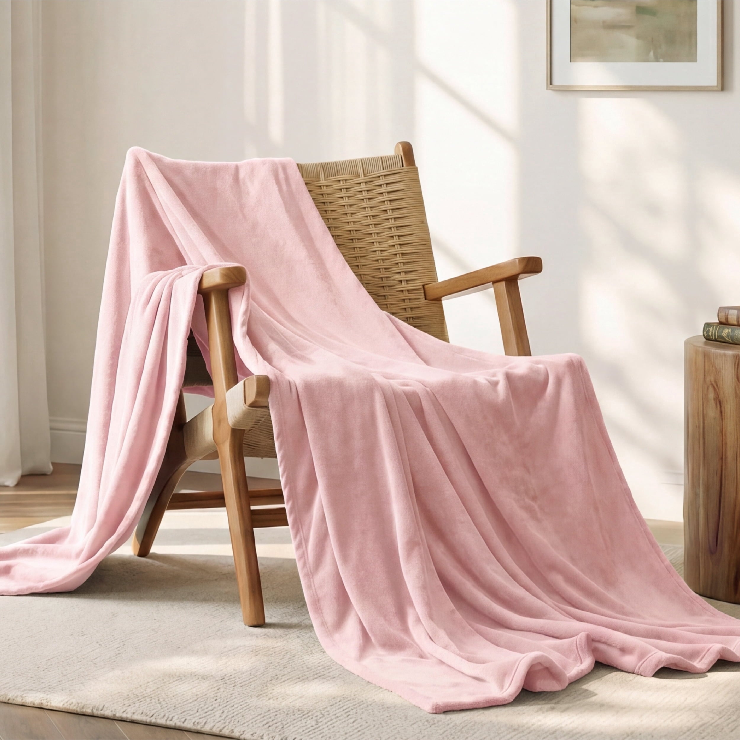 U by Bedsure Fleece Blanket Throw Blanket Pink, 300GSM Cozy Blankets And Throws for Toddlers, Kids, Girls, new