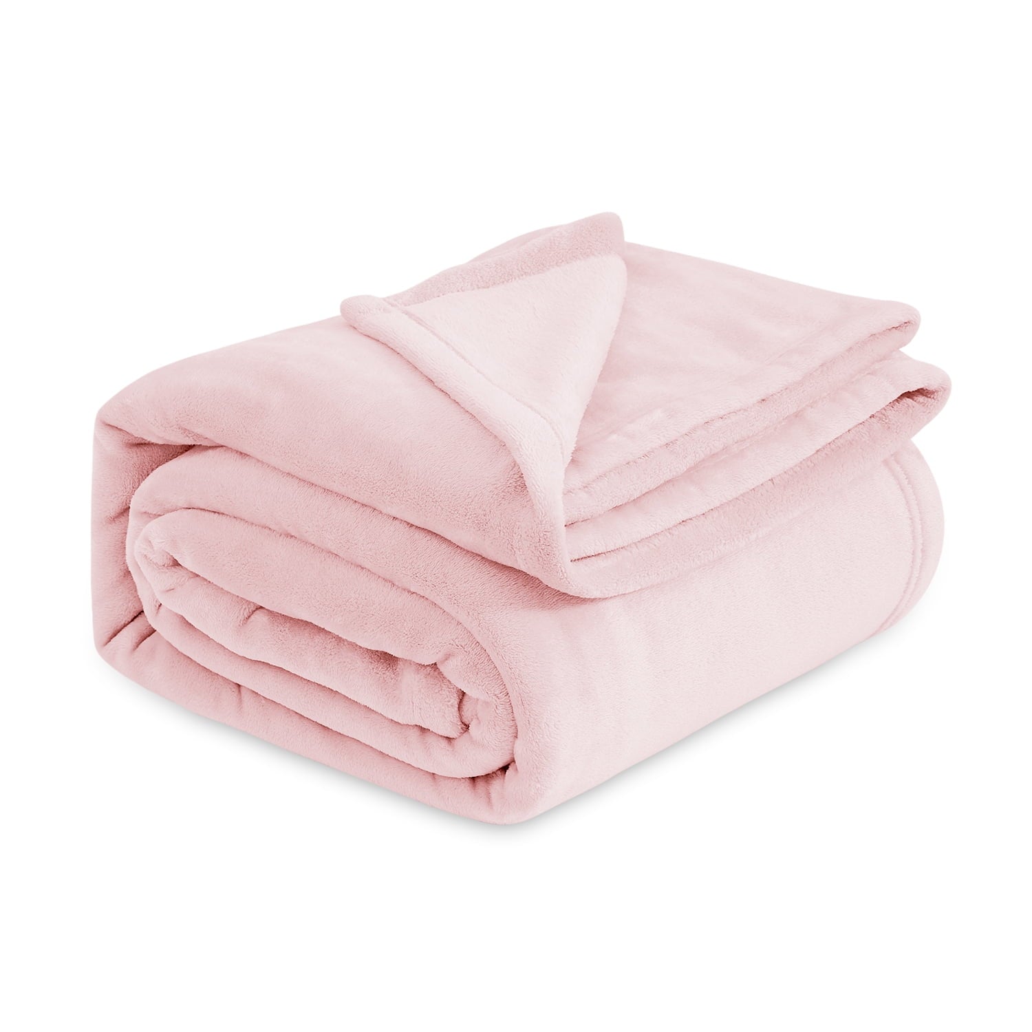 Cozy Comfort Fleece Bed Blankets Queen Size Pink  Soft Lightweight Plush Fuzzy Cozy Blanket 90X90 inches