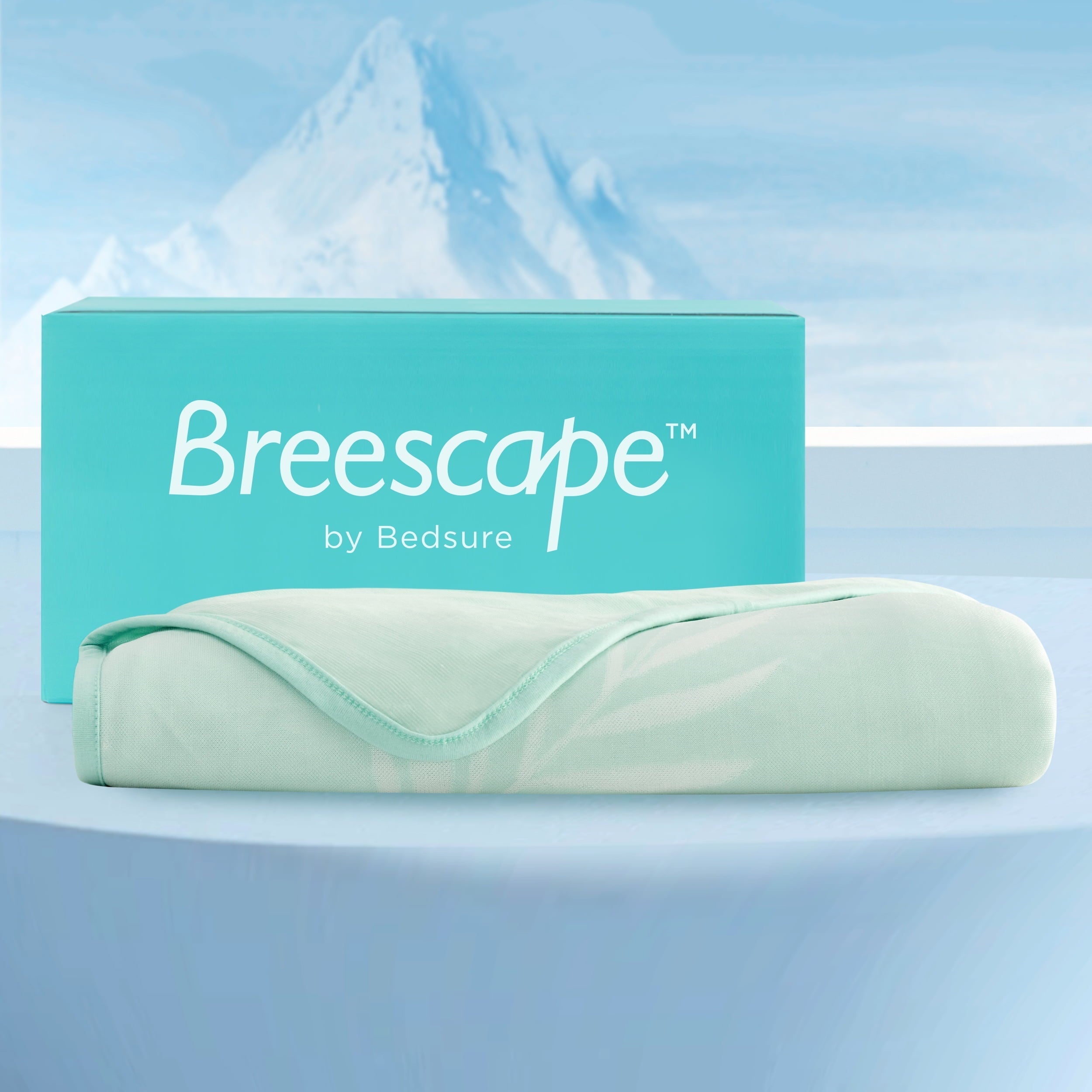 Cozy Comfort Breescape Cooling Blanket Throw XL for Hot Sleepers - Summer Lightweight Breathable Blanket with Bamboo Rayon, 50x70 inches, Green